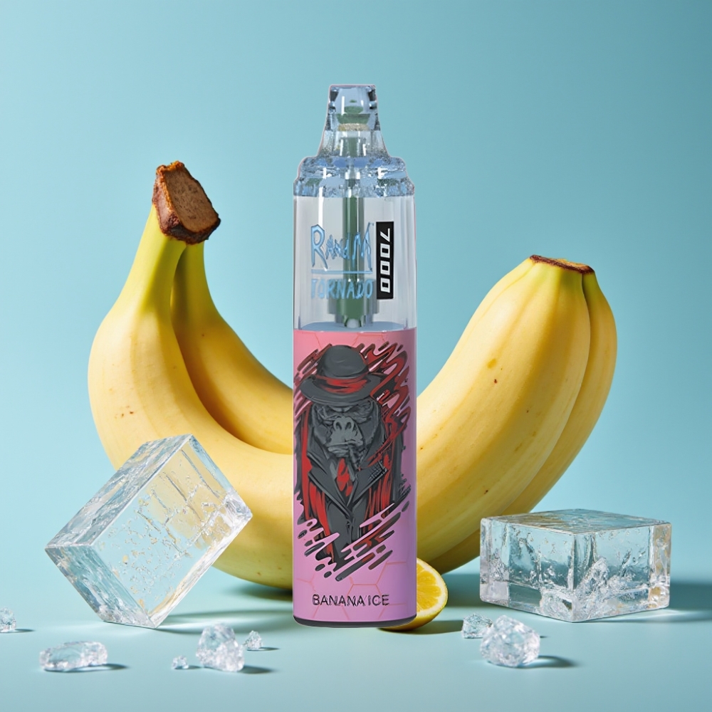 Fumot Tornado 7000 Puffs 14ML Banana Ice Mesh Type-C RGB Air-Adjustable