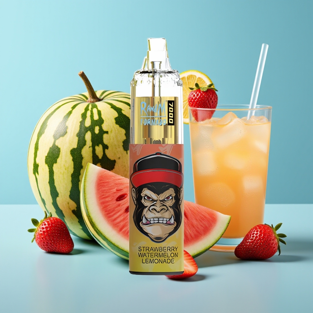 Fumot Tornado 7000 Puffs 14ML Mesh Air-Adjustable Strawberry Watermelon Lemonade