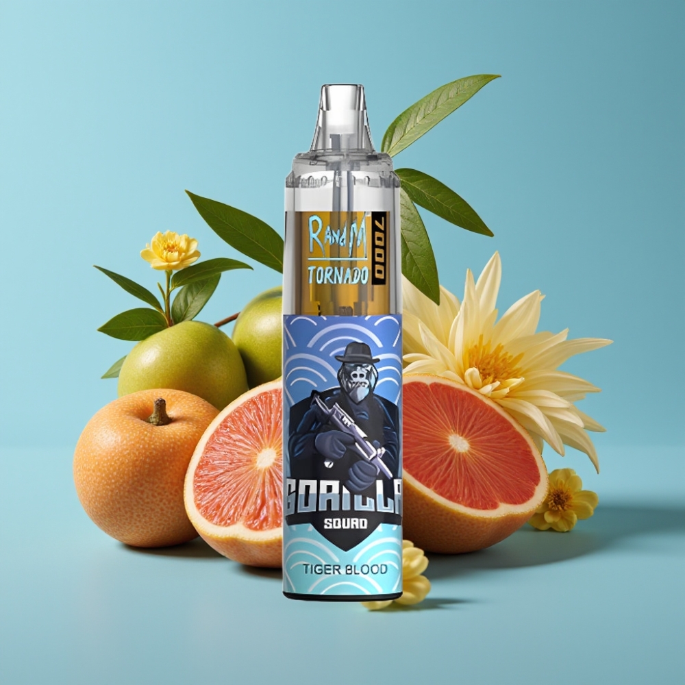 Fumot Tornado 7000 Puffs 14ML Mesh Coil Tiger Blood Disposable Vape