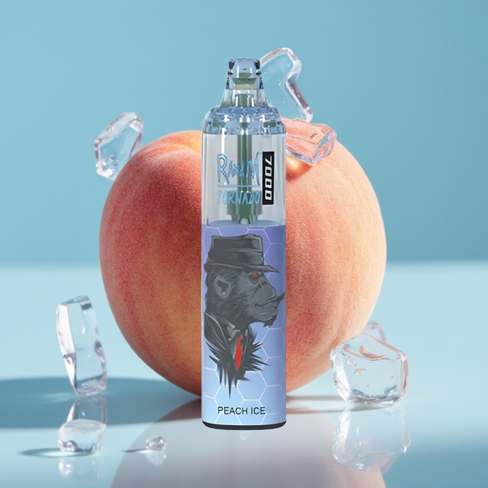 Fumot Tornado 7000 Puffs 14ML Mesh Peach Ice Disposable Vape