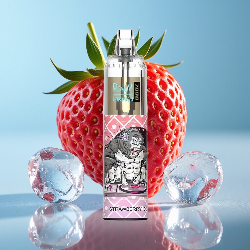 Fumot Tornado 7000 Puffs 14ML Mesh Strawberry Ice vape Canada wholesale