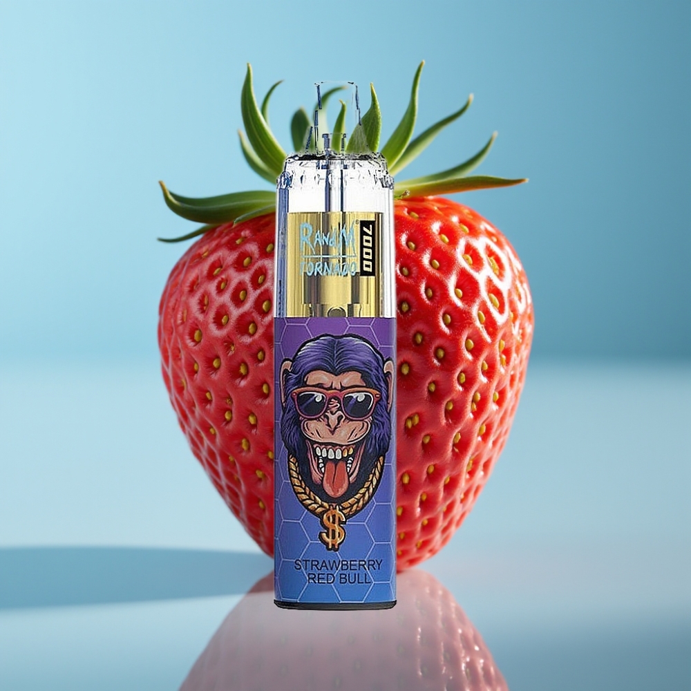 Fumot Tornado 7000 Puffs 14ML Mesh Strawberry Red Bull vape Canada wholesale