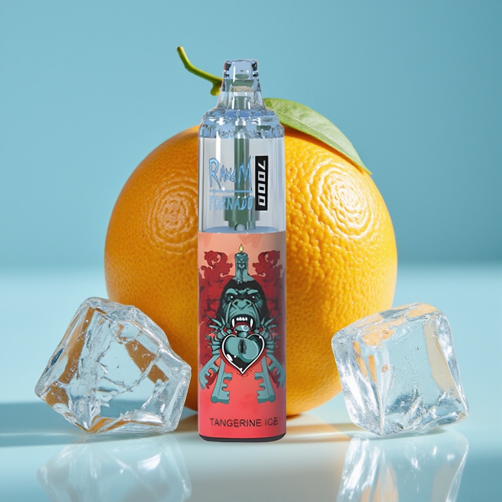 Fumot Tornado 7000 Puffs 14ML Mesh Tangerine Ice Disposable Vape