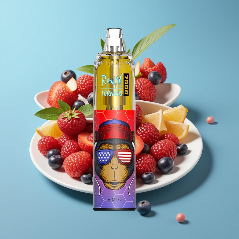 Fumot Tornado 7000 Puffs 14ML Mesh Type-C RGB Air-Adjustable Vimto