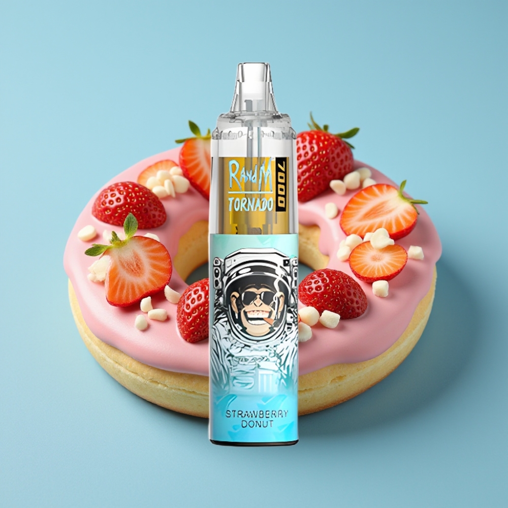 RandM Fumot Tornado 7000 Puffs 14ML 850MAH Mesh Strawberry Donut