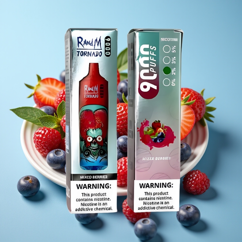 RandM Tornado 9000 Puffs 850mAh Mesh Mixed Berries RGB Display