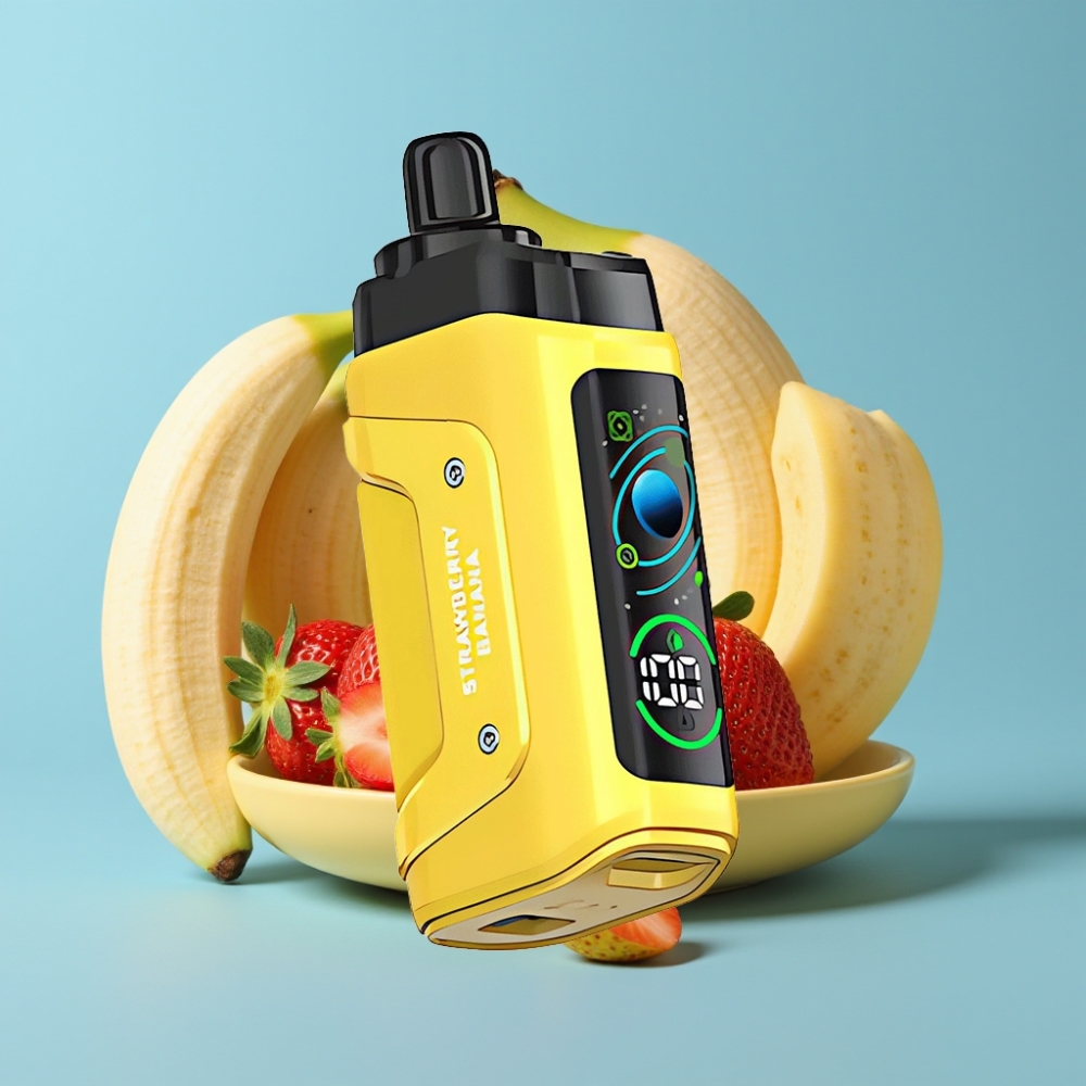 Razz Bar 45000 Puffs 1.0 Ohm Mesh Adjustable Airflow Strawberry Banana