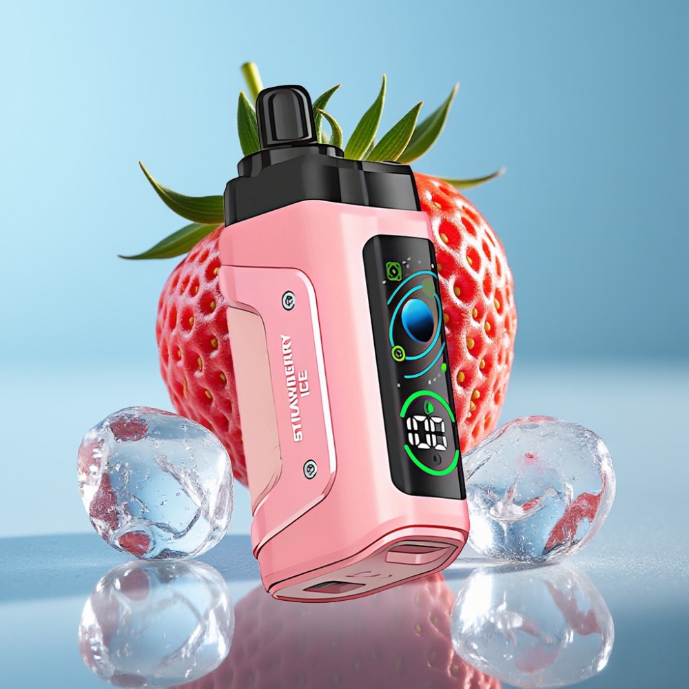 Razz Bar 45000 Puffs Adjustable Airflow Strawberry Ice Disposable Vape