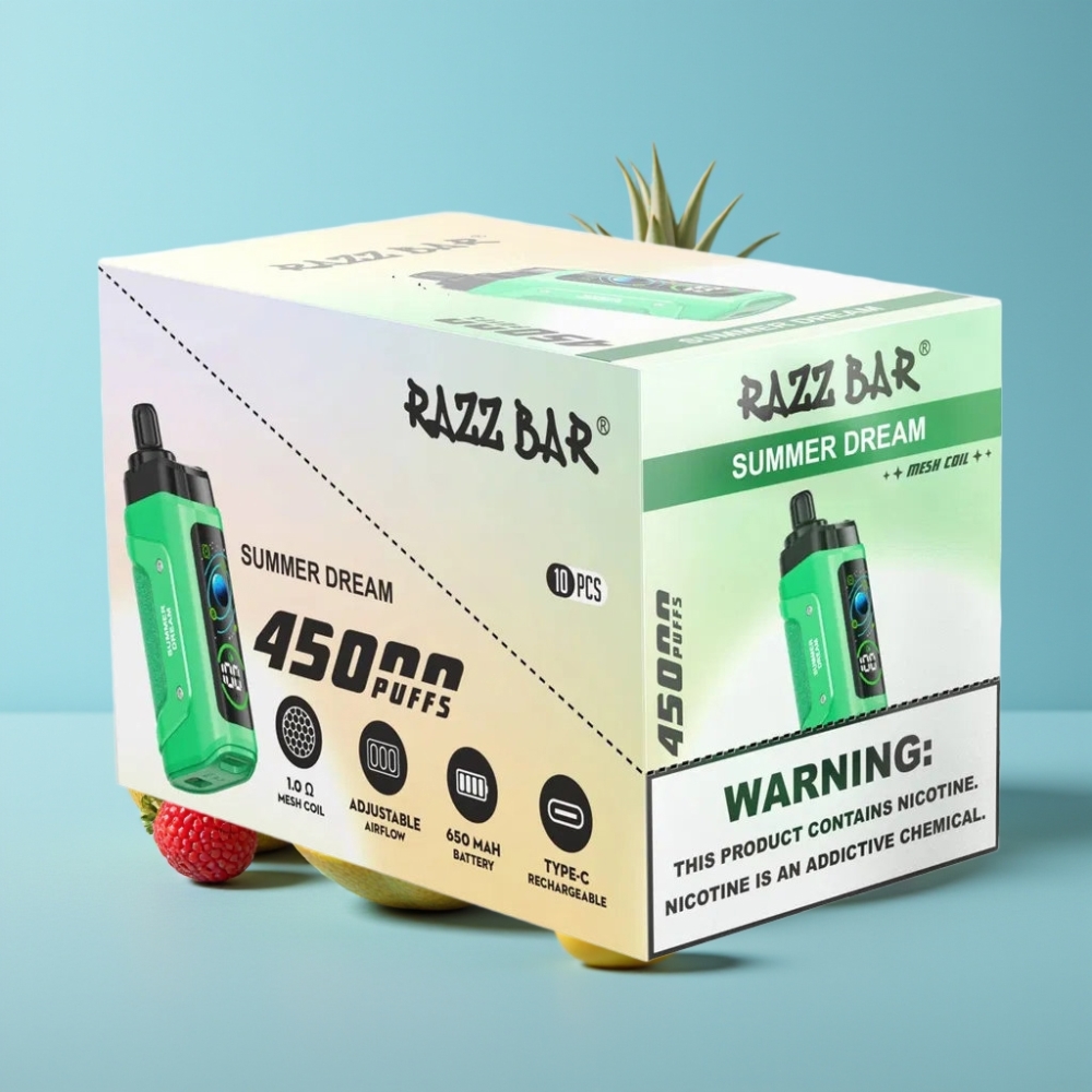 Razz Bar 45000 Puffs Adjustable Airflow Summer Dream Disposable Vape
