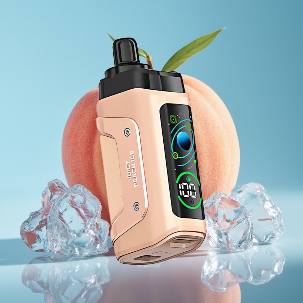 Razz Bar 45000 Puffs Mesh Adjustable Airflow Juicy Peach Ice