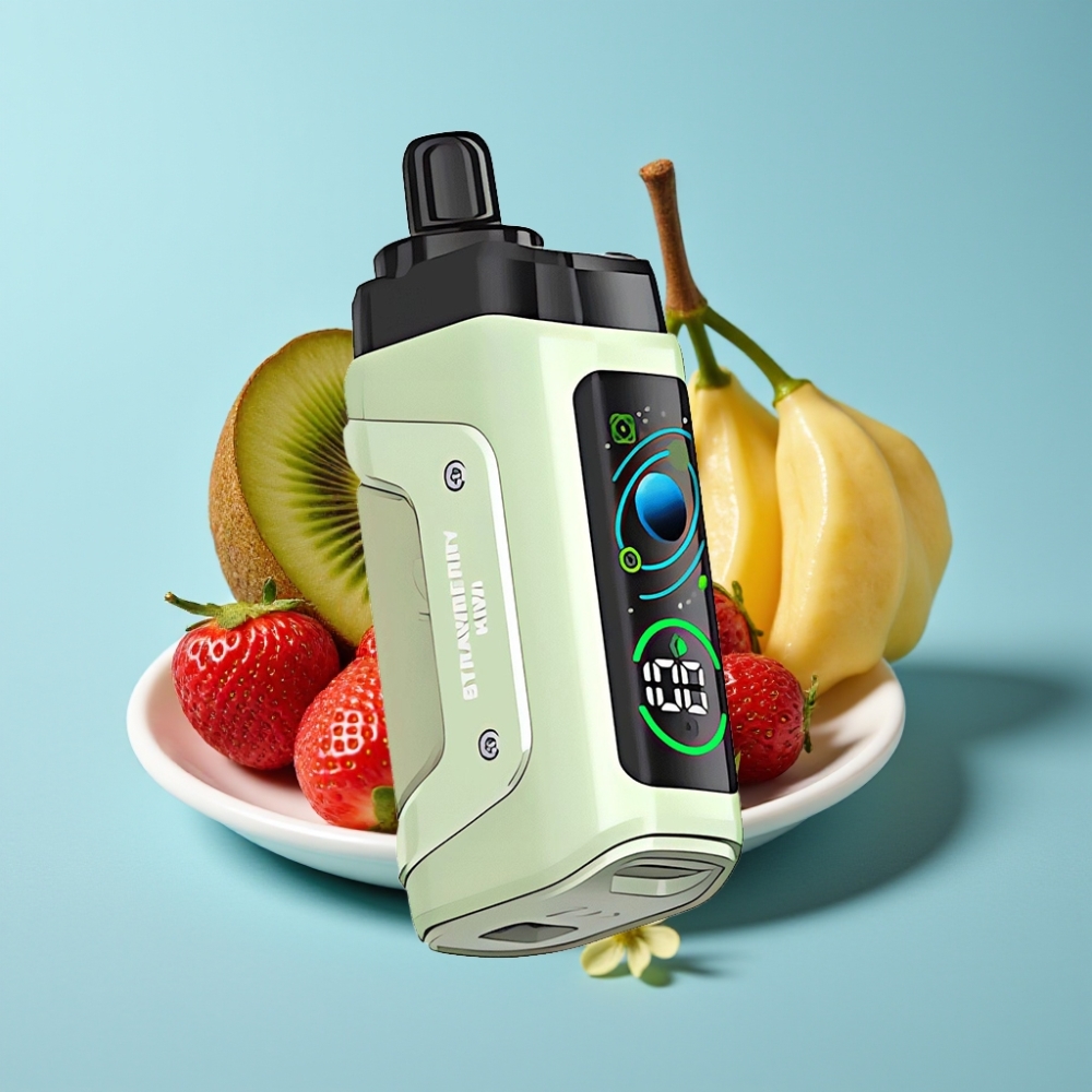 Razz Bar 45000 Puffs Strawberry Kiwi Adjustable Airflow Type-C Rechargeable