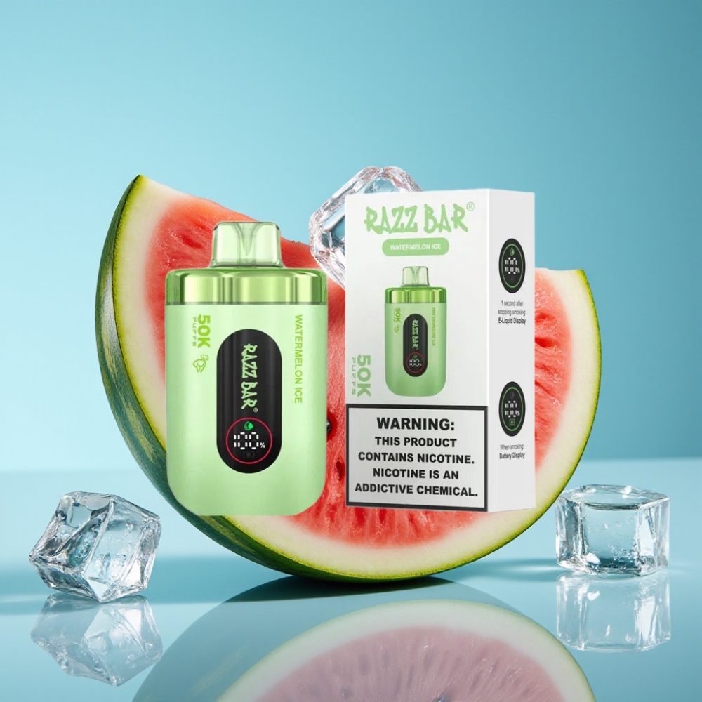 Razz Bar 50K Puffs 650mAh Rechargeable Watermelon Ice vape Canada wholesale