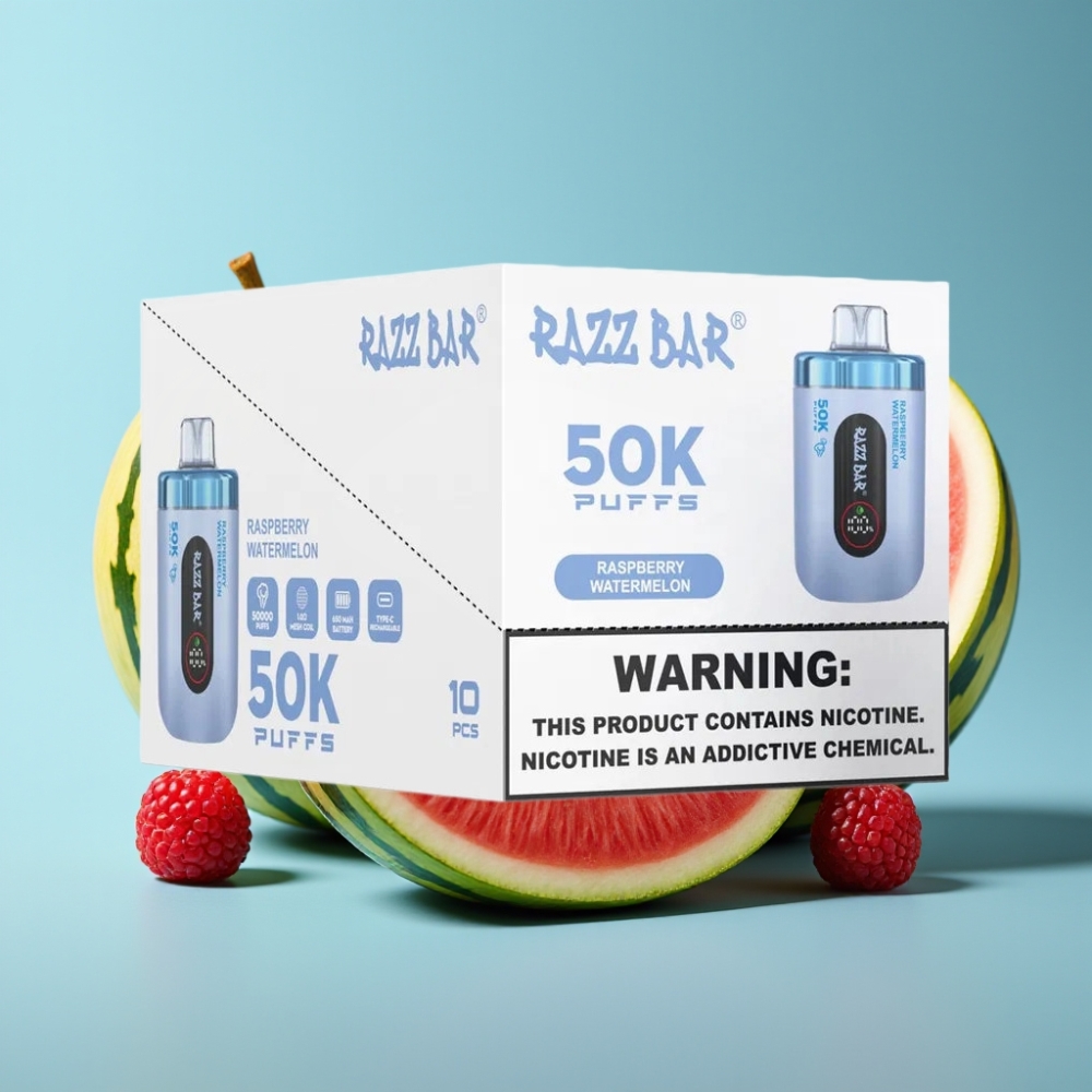 Razz Bar 50K Puffs Mesh Coil Type-C Raspberry Watermelon