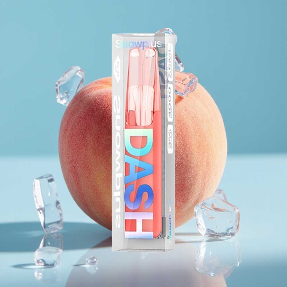 Snowplus Dash 4000 Puffs Ceramic 7.5ml Peach Ice vape Canada wholesale