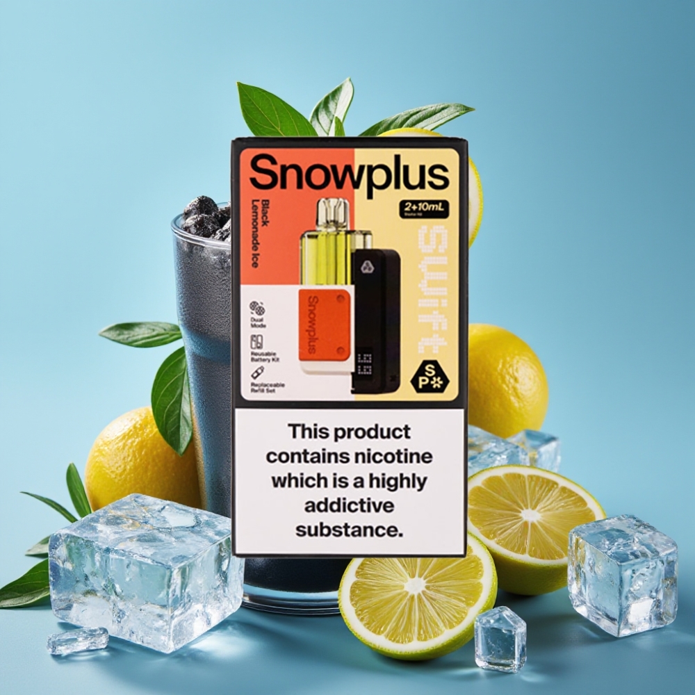 Snowplus Swift 5000 Puffs Dual Mesh 1000mAh Black Lemonade Ice