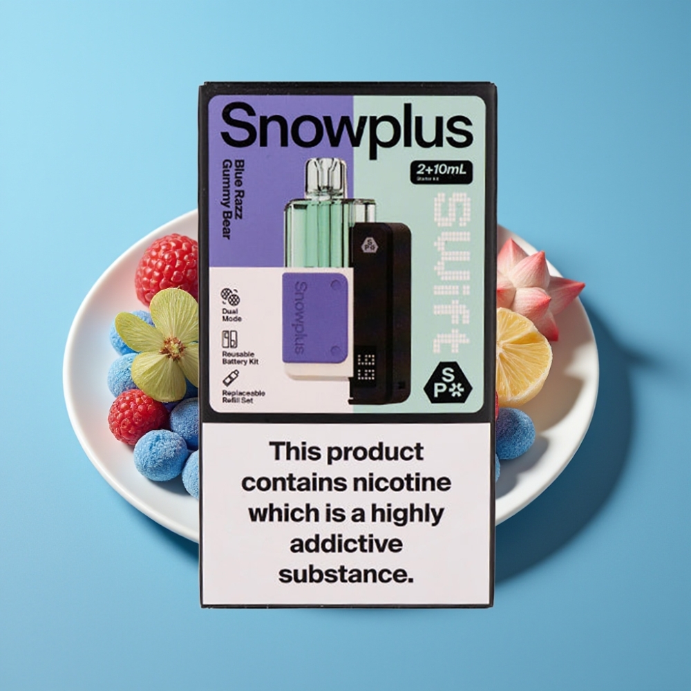 Snowplus Swift 5000 Puffs Dual Mesh 1000mAh Blue Razz Gummy Bear Prefilled Pod Kit