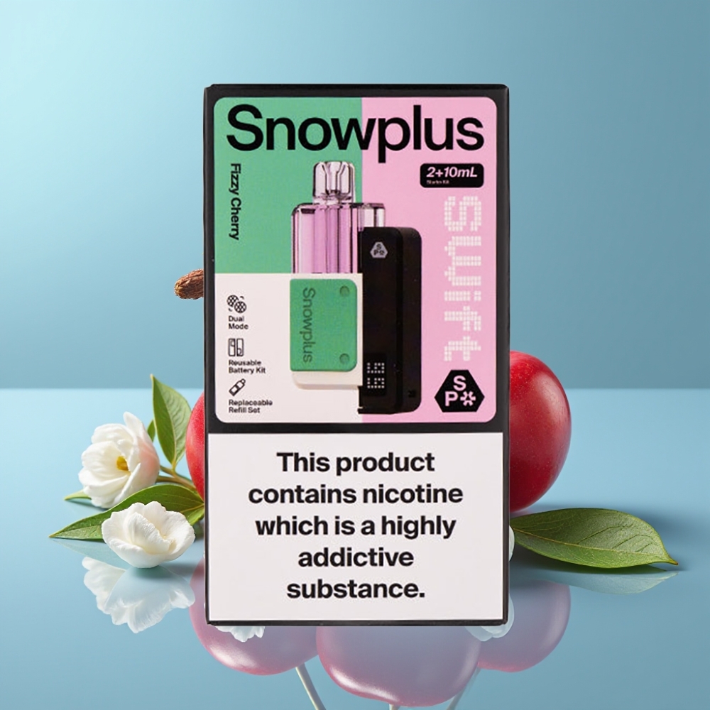 Snowplus Swift 5000 Puffs Dual Mesh 1000mAh Fizzy Cherry